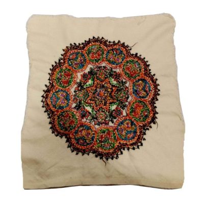 Embroidered Cushion Cover - Cream Suzani Design