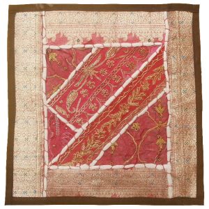 Embroidered Cushion Cover – Light Pink Suzani Design