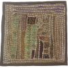 Embroidered Cushion Cover - Hana Suzani Design