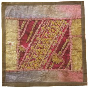 Embroidered Cushion Cover – Rainbow Suzani Design