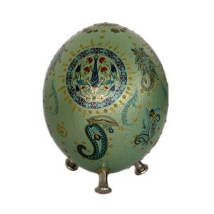 Persian Decorative Hand Painted Ostrich Egg Shell