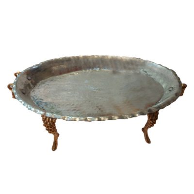 Persian Copper Serving Platter Hammered Paydar