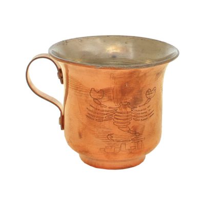 Persian Copper Cup - Hammered for Cold Drinks - Aban