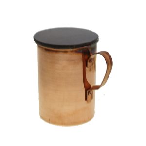 Persian Copper Cup – Handcrafted with Handle for Cold Drinks – Hammered Darabi I