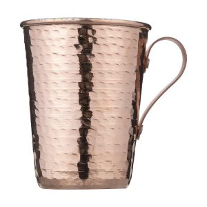 Persian Copper Cup – Handcrafted with Handle for Cold Drinks – Hammered Kavan