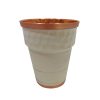 Persian Copper Cup - Handcrafted with Handle for Cold Drinks - Hammered Minimal