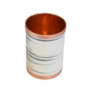 Persian Copper Cup – Handcrafted with Handle for Cold Drinks – Hammered Rangi