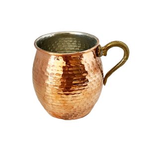 Persian Copper Cup – Handcrafted with Handle for Cold Drinks – Hammered Raya