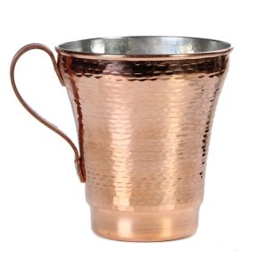 Persian Copper Cup – Handcrafted with Handle for Cold Drinks – Hammered Yaren