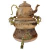Persian Copper Stovetop Samovar Tea Maker with Teapot Model Royal