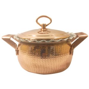 Persian Copper Cooking Pot – Traditional Hammered Artisan Style, Faran