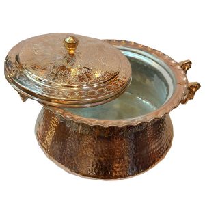 Persian Copper Cooking Pot – Traditional Hammered Artisan Style, Sava