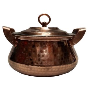 Persian Copper Cooking Pot – Traditional Hammered Artisan Style, Taban