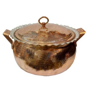 Persian Copper Cooking Pot – Traditional Hammered Artisan Style, Tala