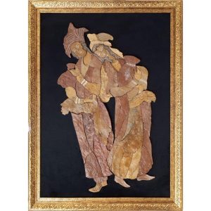 Marquetry Wood Inlay Art – Artistic Persian Leyli & Majnoon