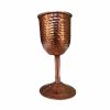 Handcrafted Persian Copper Wine Glass Stemware - Hammered Model Aryan