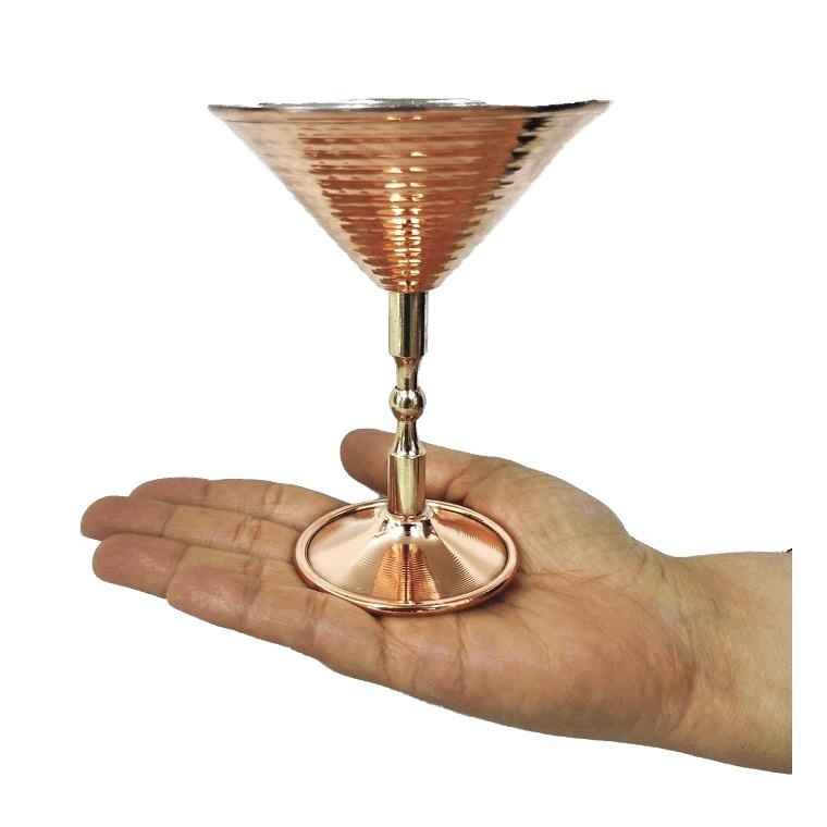 Handcrafted Persian Copper Wine Glass Stemware – Hammered Model Sahand