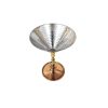 Handcrafted Persian Copper Wine Glass Stemware - Hammered Model Sahand
