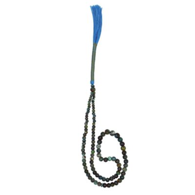 Persian Neyshabur Turquoise Rosary: Prayer 101 Beads Handcrafted Tasbih Hamta
