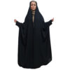 Black Abaya Chador with Sleeves – Full Coverage Muslim Wear (Hami)