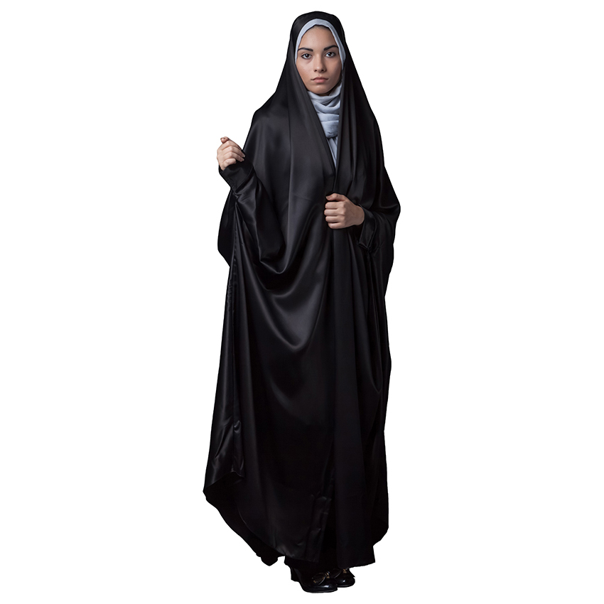 Fatemi Style Black Chador with Sleeves – Islamic Overhead Hijab