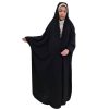Traditional Iranian Black Chador – Full Length Overhead Abaya (Taras)