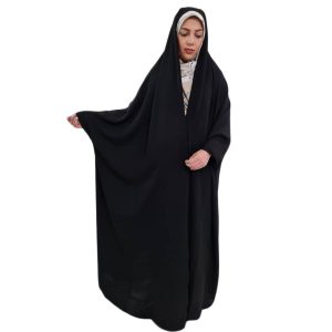 Traditional Iranian Black Chador – Full Length Overhead Abaya (Taras)