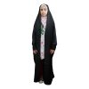 Kids Black Chador Abaya with Sleeves – Girls Islamic Hijab (Tina)