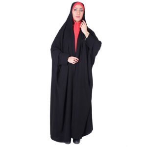Elegant Black Muslim Chador – Full Length Abaya Dress (Karen)
