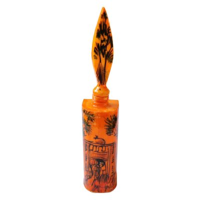 Persian Eyeliner Holder Made with Camel Bone Kohl Holder or Surma Dani Orange
