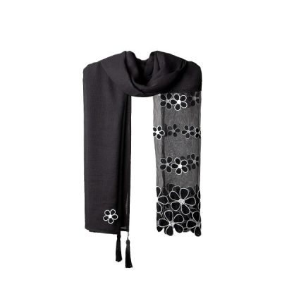 Balochi Embroidered Shawl for Women Modern Flowers