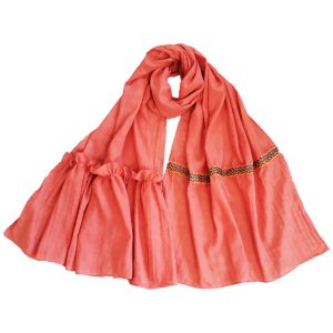 Balochi Embroidered Shawl for Women Pink