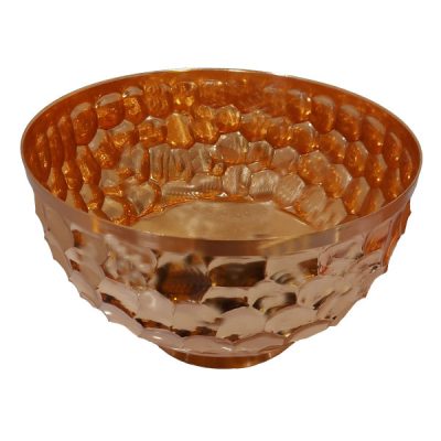 Copper Serving Bowl Suitable for Fruits Modern Design