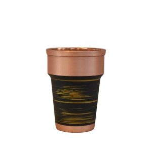 Persian Copper Cup – Handcrafted with Handle for Cold Drinks – Hammered Modern