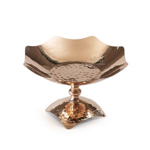 Copper Serving Bowl Suitable for Fruits and Sweets Hammered Hamidi
