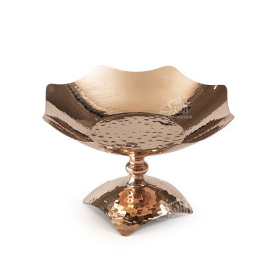 Copper Serving Bowl Suitable for Fruits and Sweets Hammered Hamidi