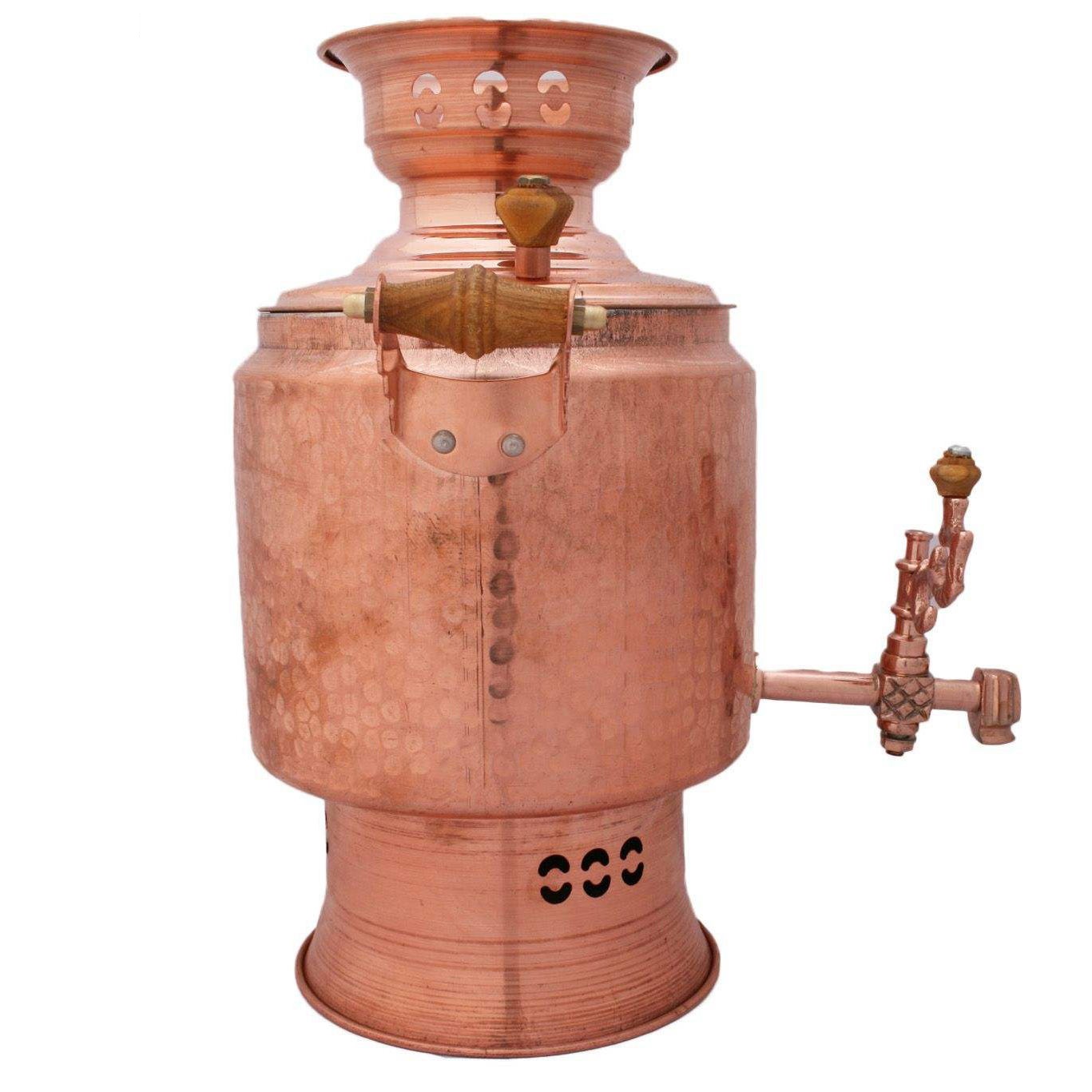 Persian Copper Stovetop Samovar Traditional Design 2.5 & 4-Liter