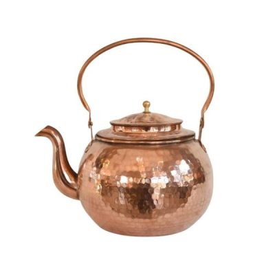Persian Copper Tea Kettle Durable Stovetop Traditional Hammered Tina