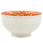 Copper Serving Bowl Suitable for Fruits Modern White Style