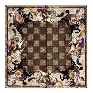 Persian Khatamkari Chess Board Model Chogan
