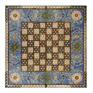 Persian Wooden Marquetry Chess Board Model Dorsa