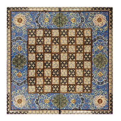 Handcrafted Persian Dorsa Wooden Marquetry Chess Board