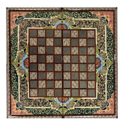 Handcrafted Persian Special Wooden Khatamkari Chess Board