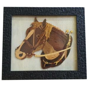 Marquetry Wood Inlay Art – Artistic Horse