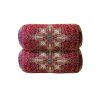 Traditional Persian Cylindrical Bolster Pillow with Elegant Termeh Fabric Ghajar
