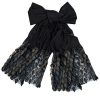 Solid Black Silk Shawl Model Majlesi