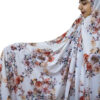 Pink Flowers Print Islamic Chador – Women's Prayer Dress