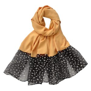 Solid Yellow Cotton Shawl Golin