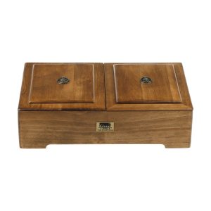 Herbal I Collection Wooden Tea Chest with Integrated Warmer