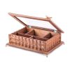 Diba Wooden Organizer Chest – Box with Sectional Tea Storage